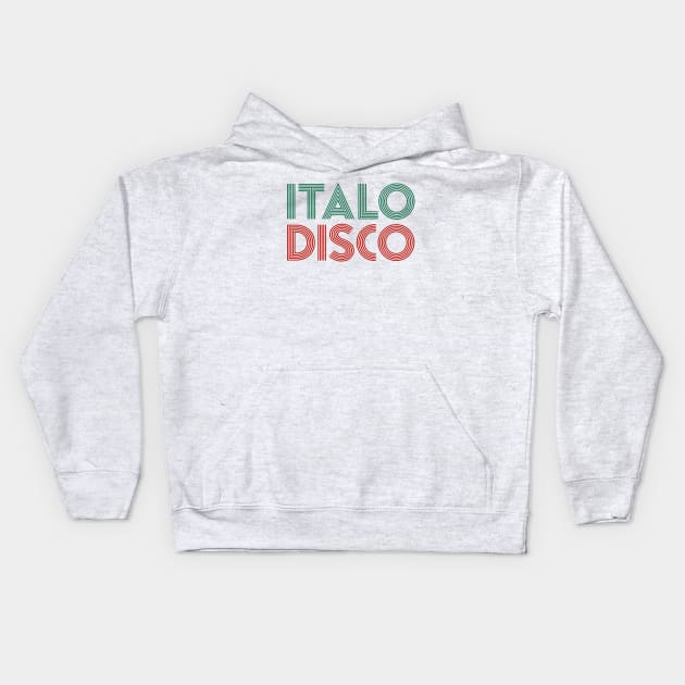 ITALO DISCO - Electronic music from the 90s Kids Hoodie by BACK TO THE 90´S